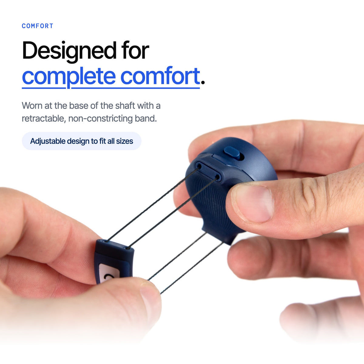 The Adam Sensor's retractable, non-constricting band